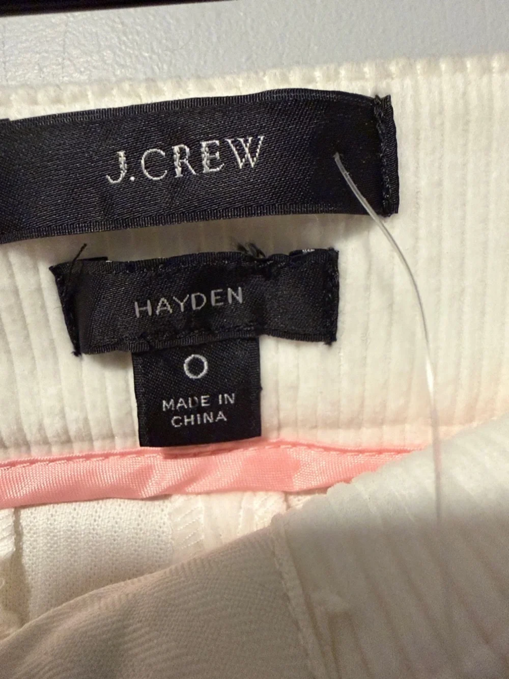 J .Crew Hayden kickout crop corduroy pants